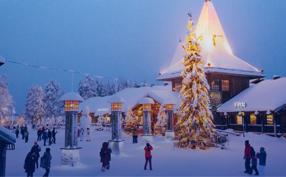 Santa Claus Village in Lapland, Finland.
