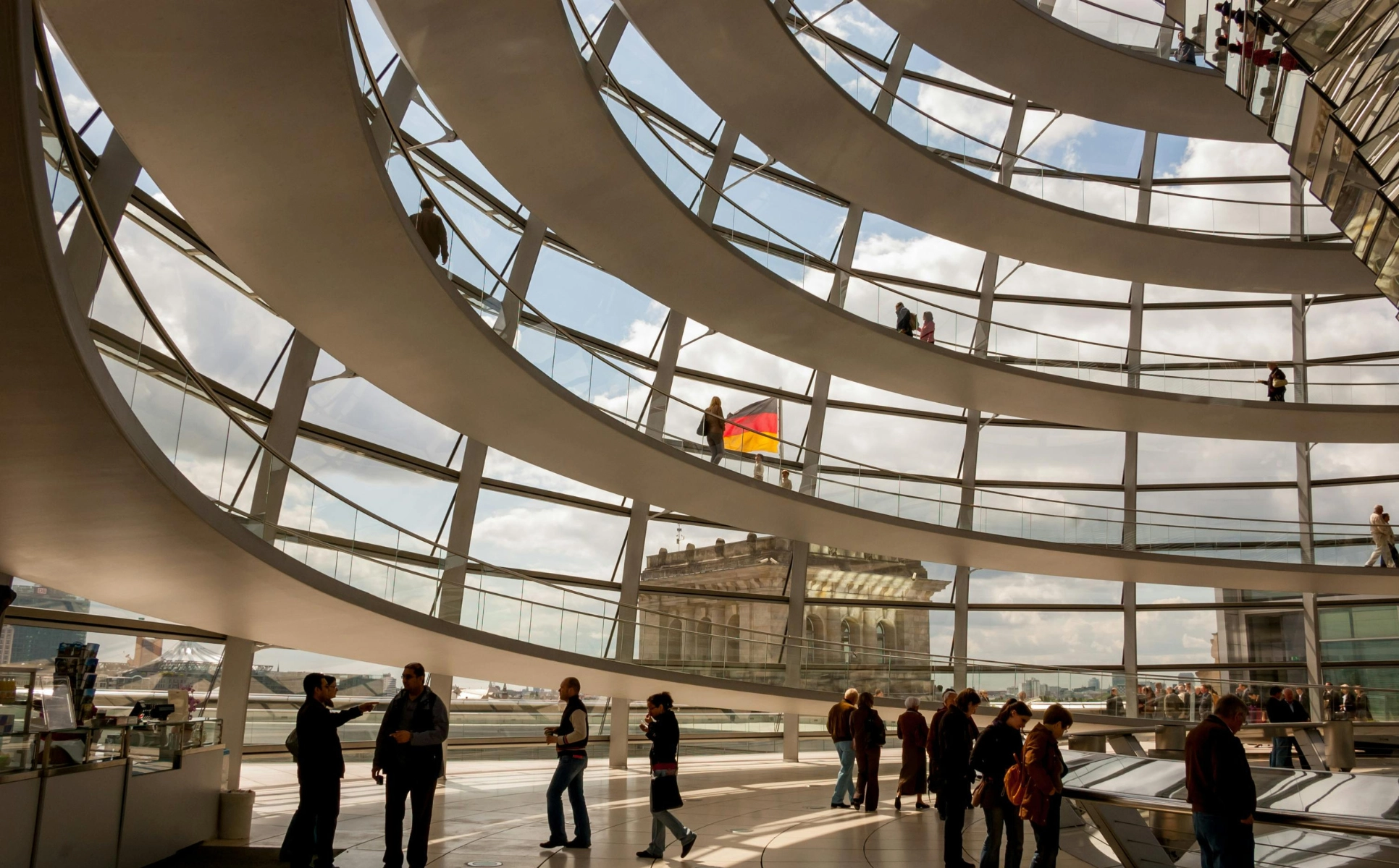 Reichstag Building's Glass Dome.